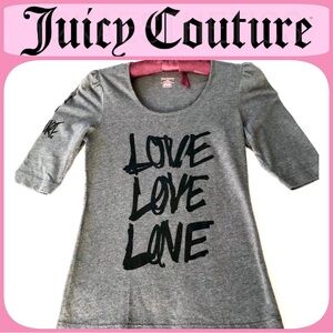 NWOT VTG JUICY COUTURE $78 Downward Dog YOGA Tunic Shirt Top L